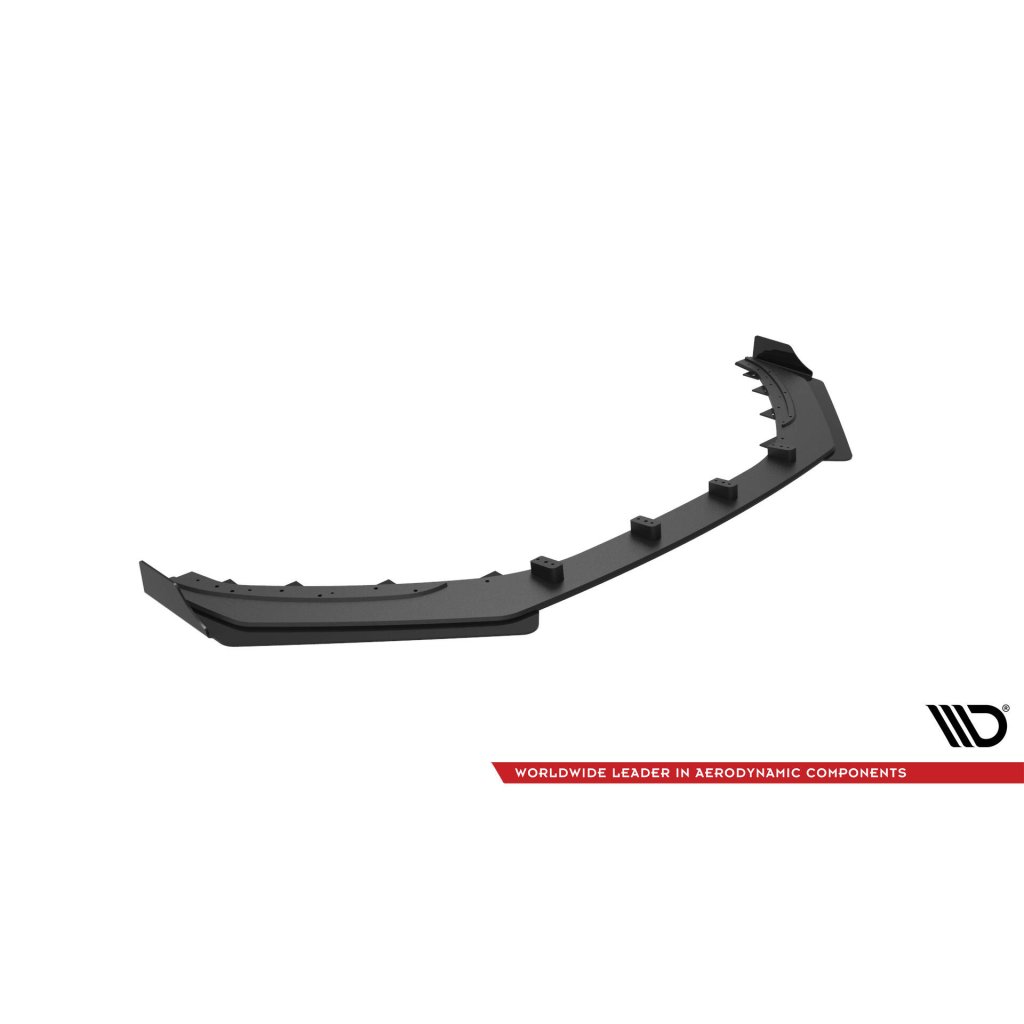 Maxton Design "Street Pro" spoiler pod přední nárazník s křidélky pro Hyundai Veloster N Mk2, plast ABS bez povrchové úpravy