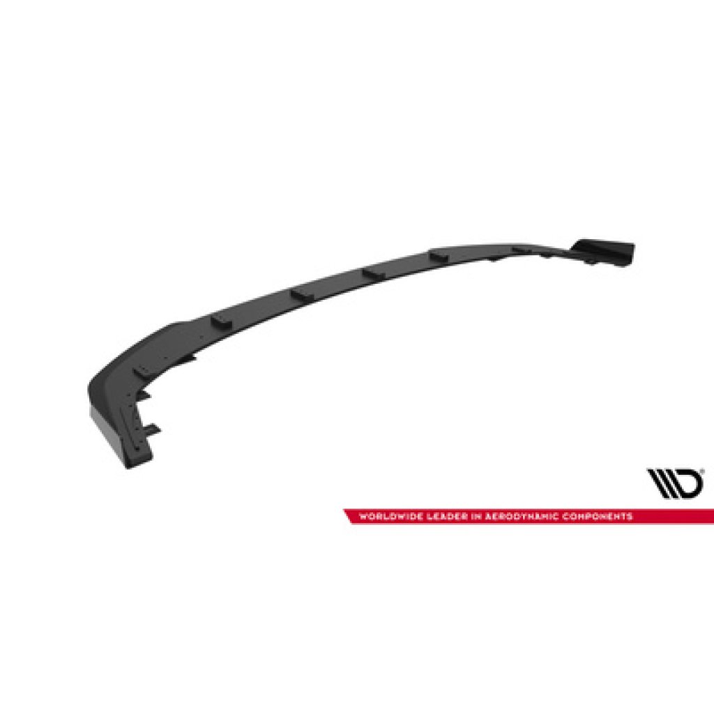 Maxton Design "Street Pro" spoiler pod přední nárazník s křidélky pro Mitsubishi Lancer Evo Mk10, plast ABS bez povrchové úpravy