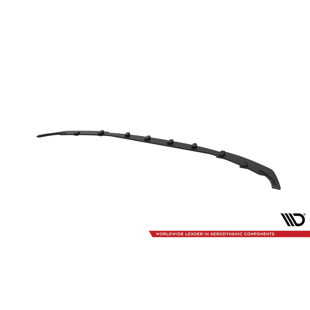 Maxton Design "Street Pro" spoiler pod přední nárazník ver.1 pro BMW M2 G87, plast ABS bez povrchové úpravy, s červenou linkou