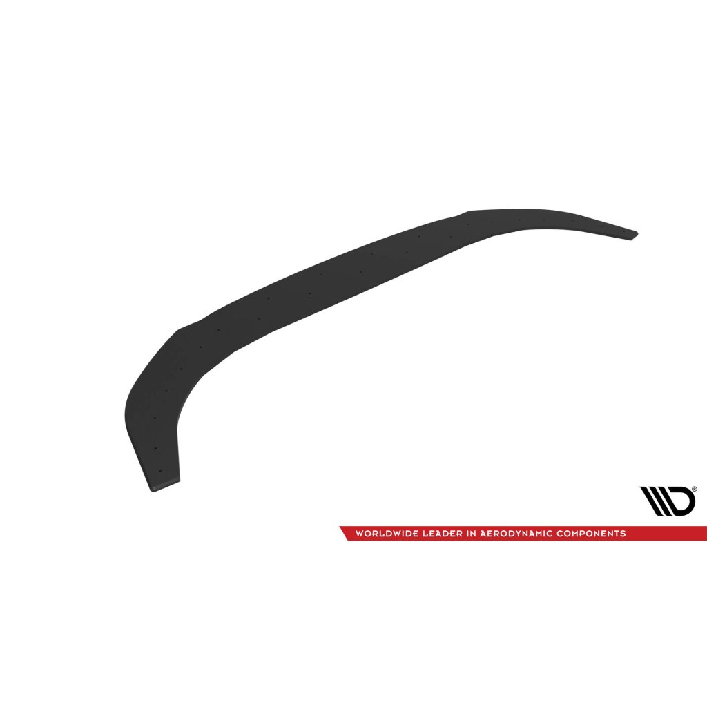 Maxton Design "Street Pro" spoiler pod přední nárazník ver.2 pro Volkswagen Golf GTI Mk8 Facelift, plast ABS bez povrchové úpravy, s černou a červenou linkou