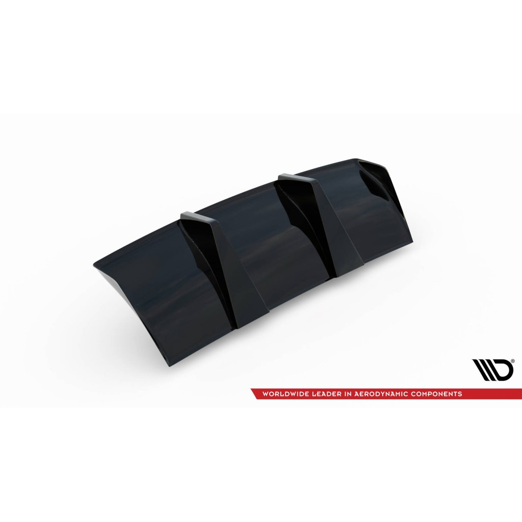 Maxton Design vložka zadního nárazníku pro Audi TT RS 8S, černý lesklý plast ABS