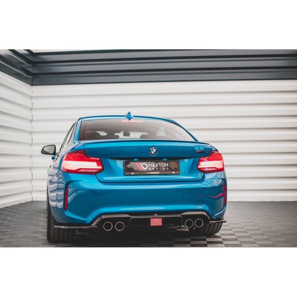 Maxton Design vložka zadního nárazníku pro BMW M2 F87, černý lesklý plast ABS