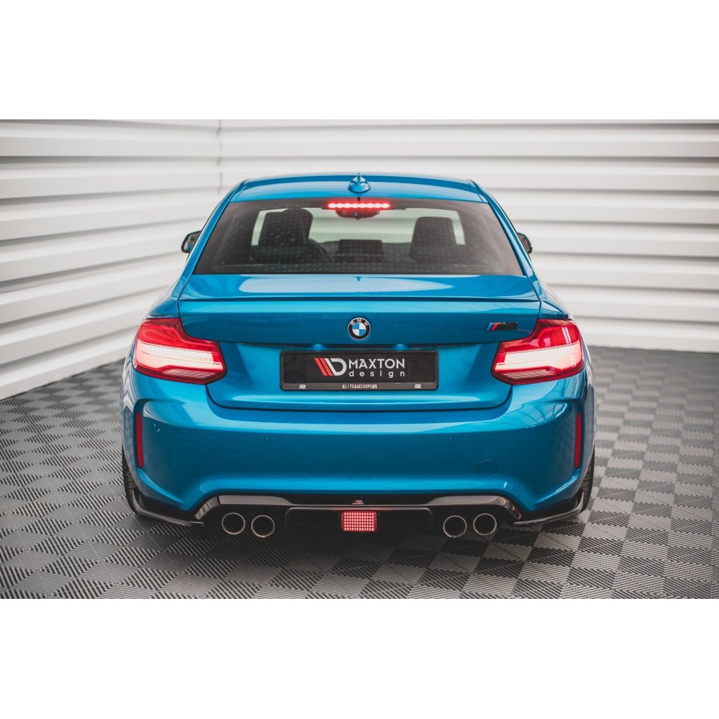 Maxton Design vložka zadního nárazníku pro BMW M2 F87, černý lesklý plast ABS