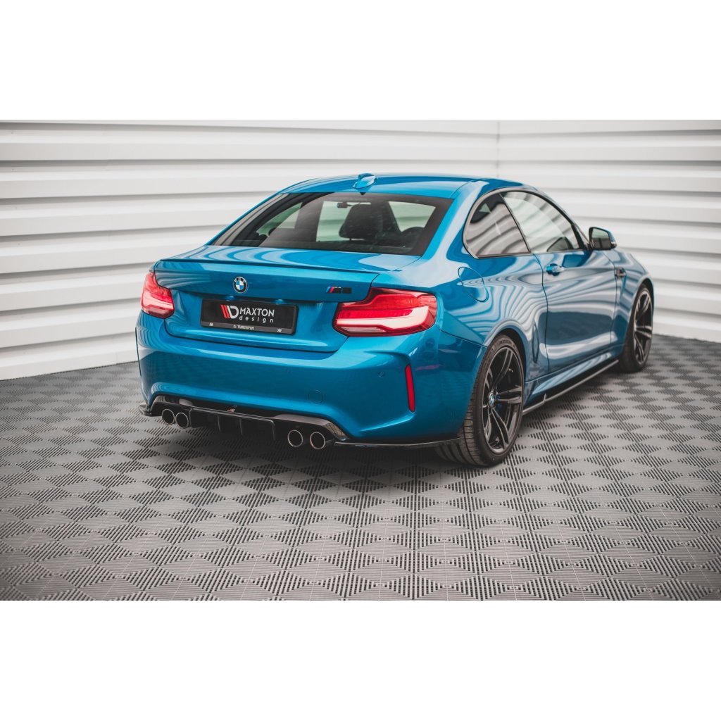 Maxton Design vložka zadního nárazníku pro BMW M2 F87, černý lesklý plast ABS