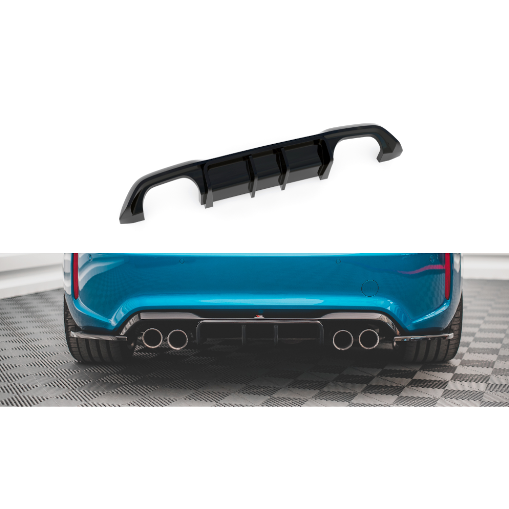 Maxton Design vložka zadního nárazníku pro BMW M2 F87, plast ABS bez povrchové úpravy