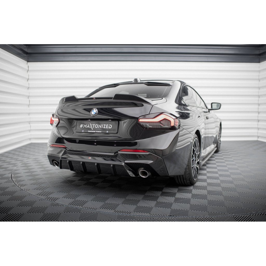 Maxton Design vložka zadního nárazníku pro BMW řada 2 G42 Standard, černý lesklý plast ABS