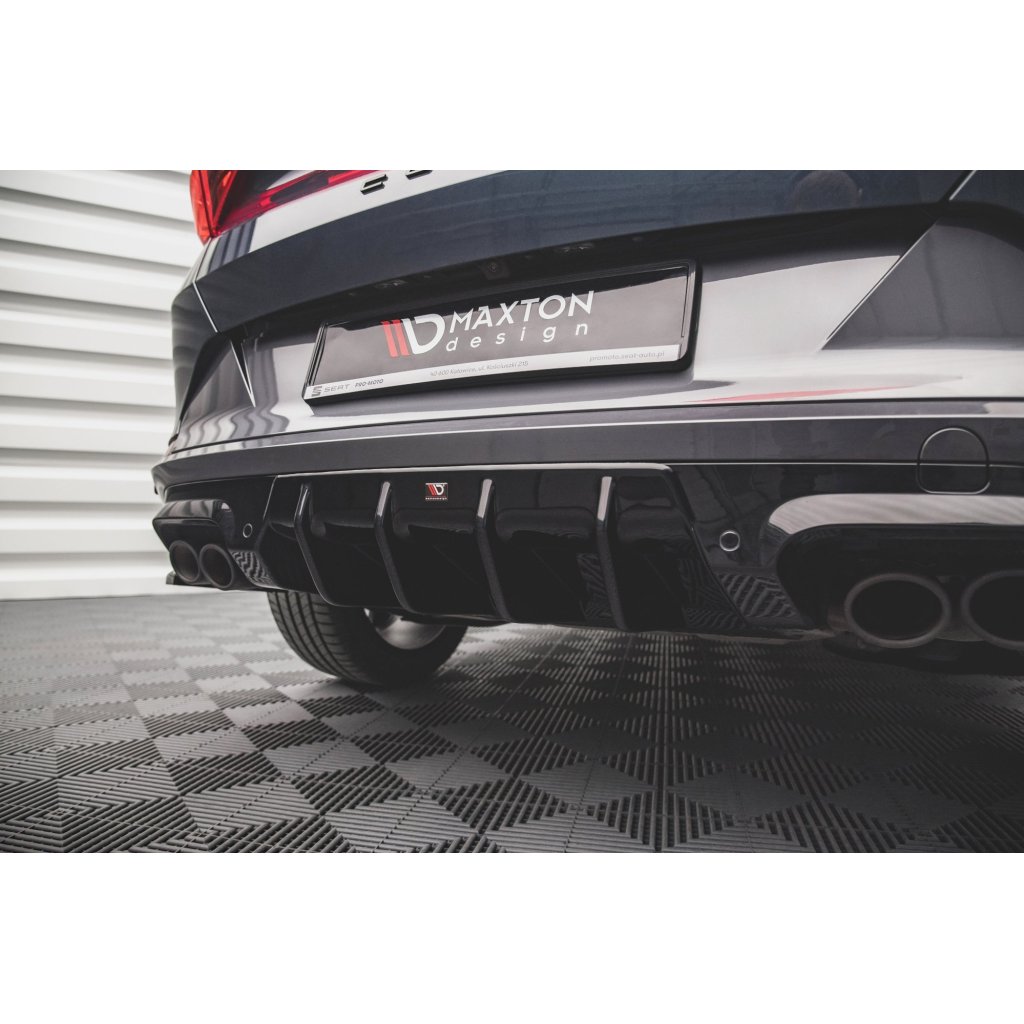 Maxton Design vložka zadního nárazníku pro Cupra Formentor, černý lesklý plast ABS
