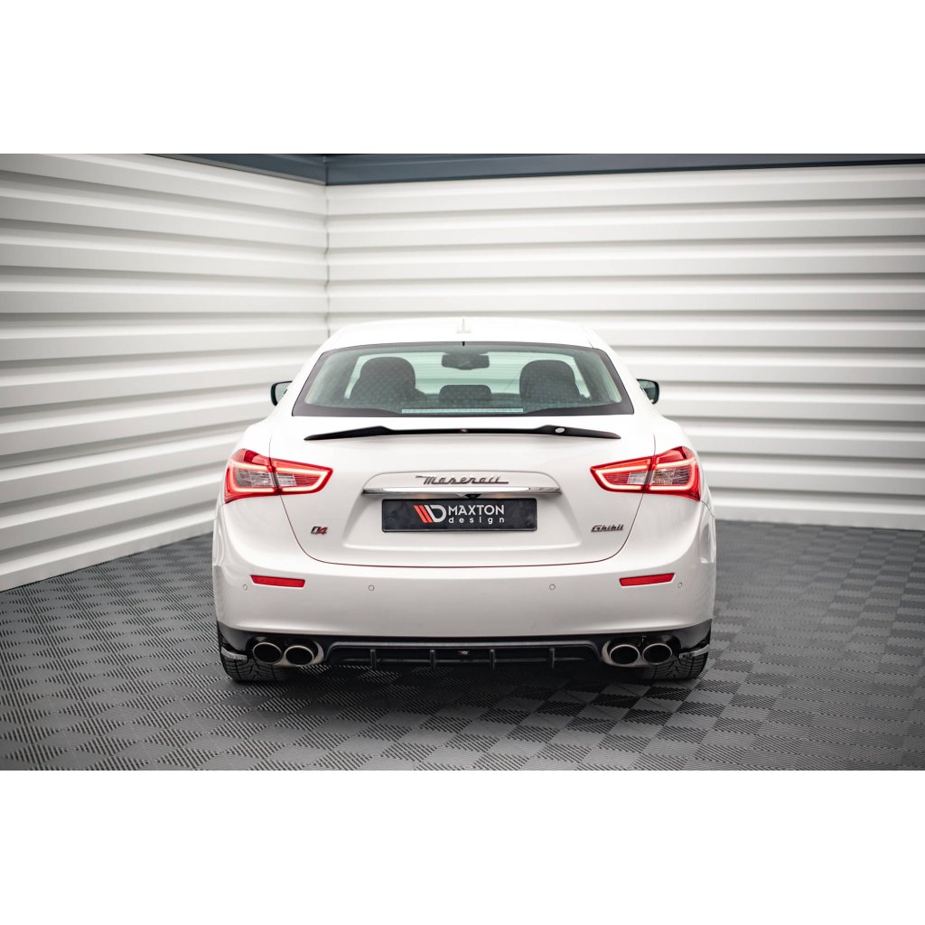 Maxton Design vložka zadního nárazníku pro Maserati Ghibli Mk3, carbon-Look