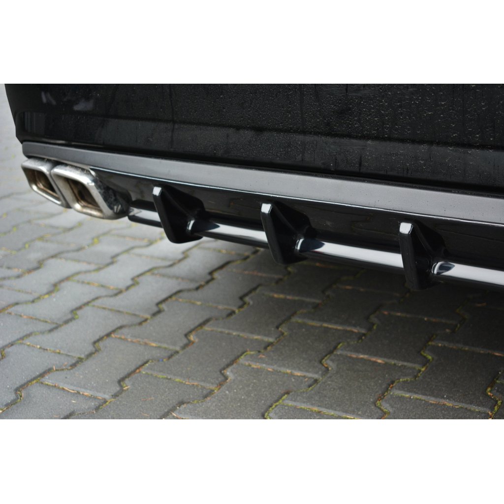 Maxton Design vložka zadního nárazníku pro Mercedes třída E w212/AMG, carbon-Look