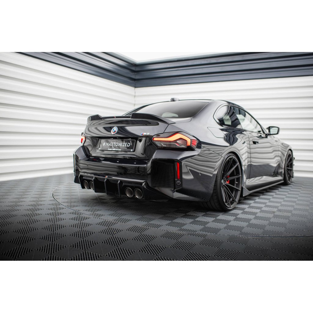 Maxton Design vložka zadního nárazníku ver.1 pro BMW M2 G87, černý lesklý plast ABS