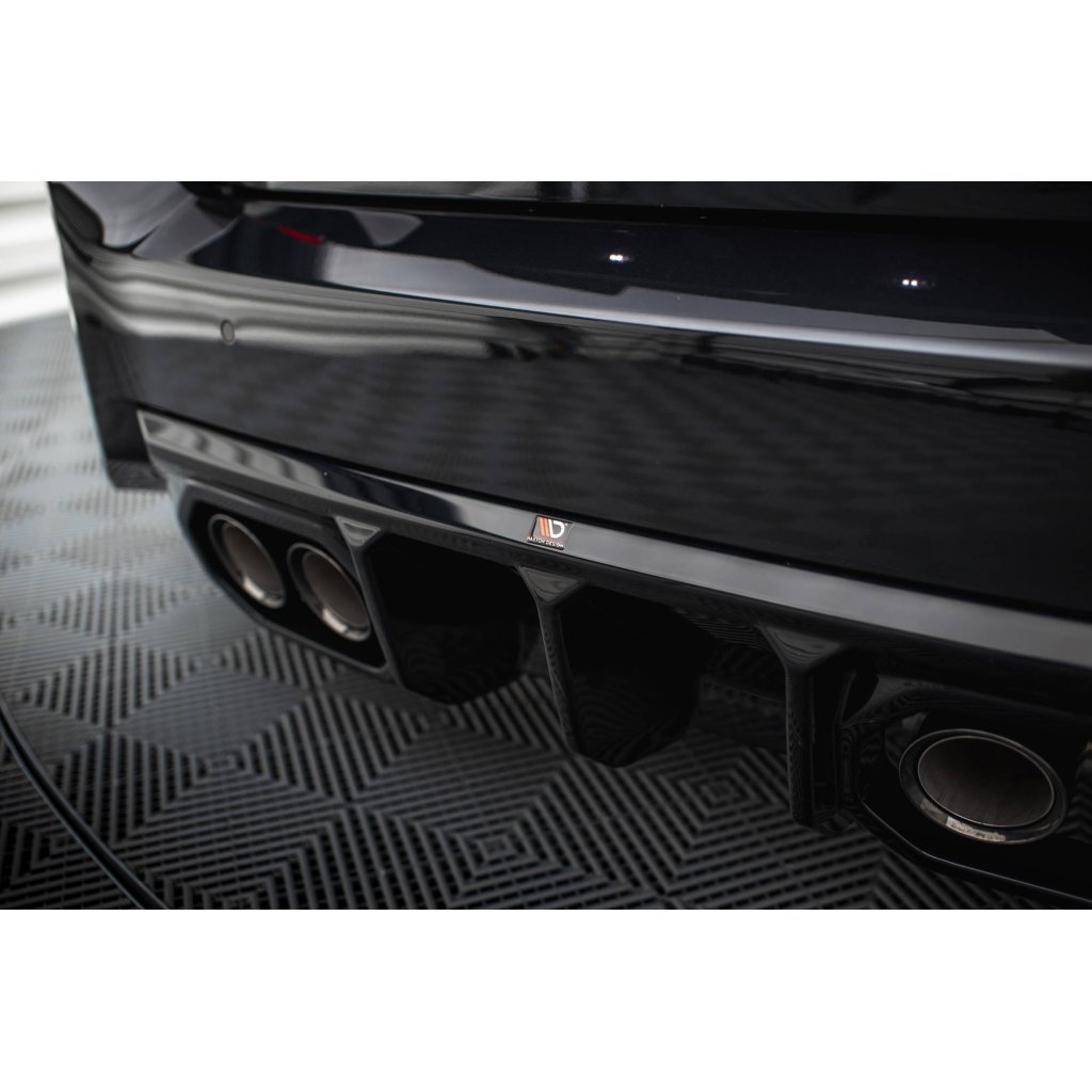 Maxton Design vložka zadního nárazníku ver.2 pro BMW M2 G87, černý lesklý plast ABS