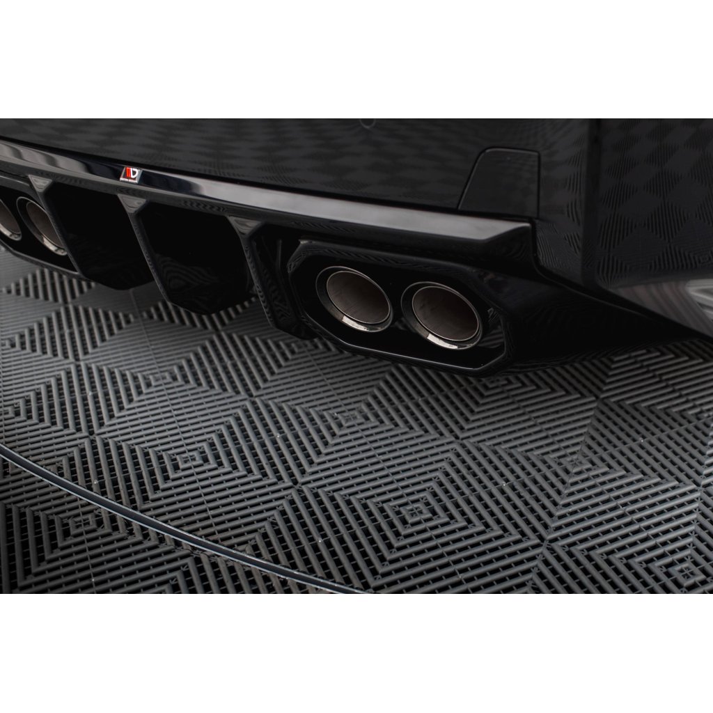 Maxton Design vložka zadního nárazníku ver.2 pro BMW M2 G87, černý lesklý plast ABS