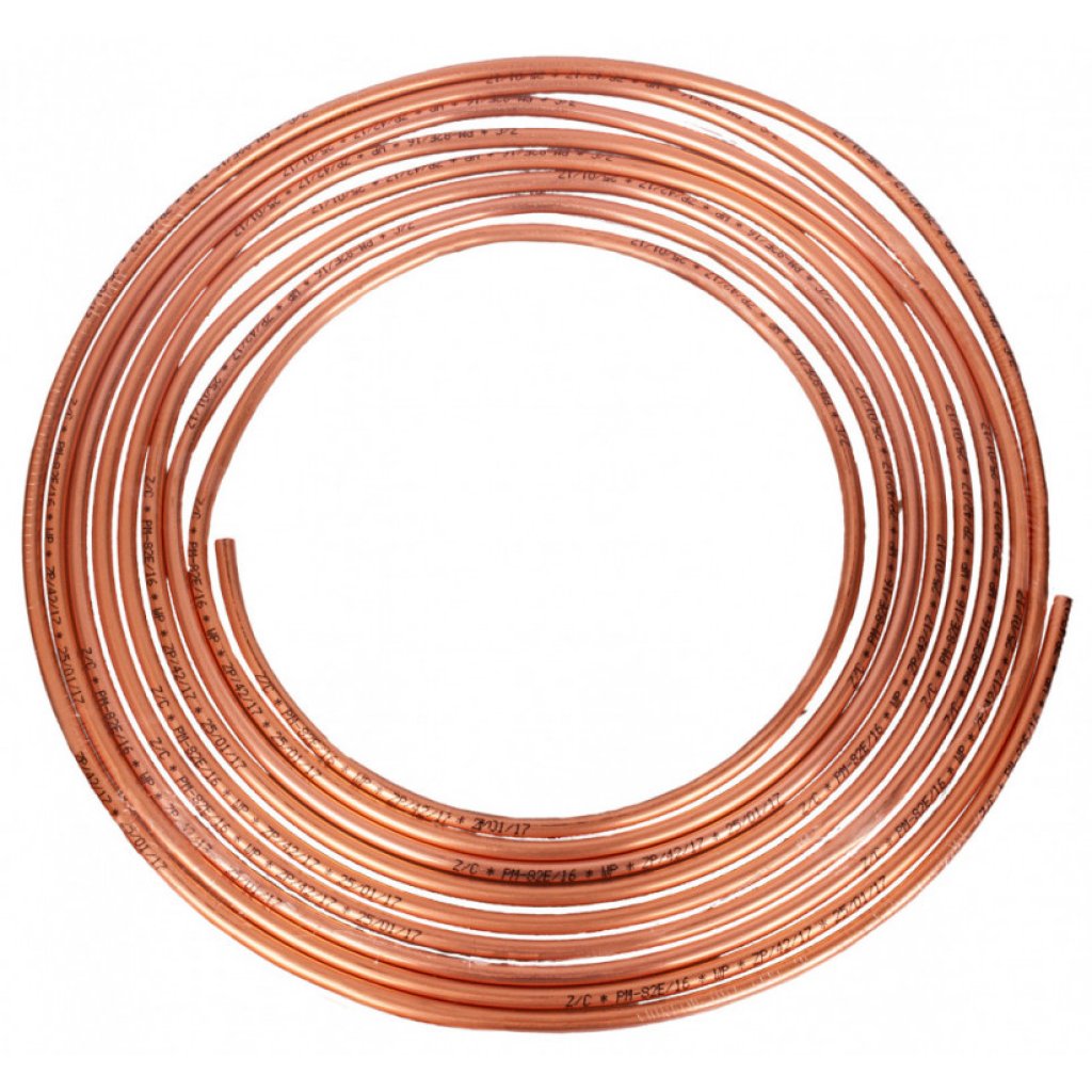 Měděná brzdová trubka, průměr 4,75 mm, délka 5 m - WP475345