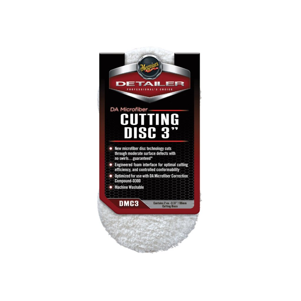 Meguiar's DA Microfiber Cutting Disc 3" - lešticí mikrovláknový kotouč, 3palcový (2 kusy)