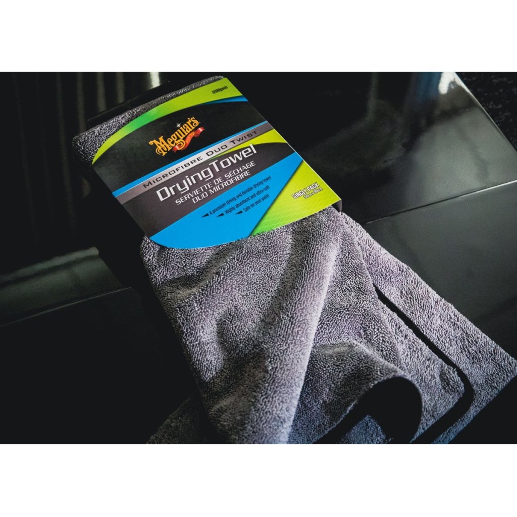 Meguiar's Duo Twist Drying Towel - extra hustý a savý sušicí ručník z mikrovlákna, 90 x 50 cm, 1 200 g/m2