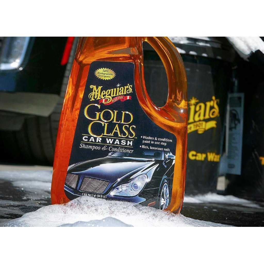 Meguiar's Gold Class Car Wash Shampoo & Conditioner - extra hustý autošampon s kondicionéry, 1892 ml