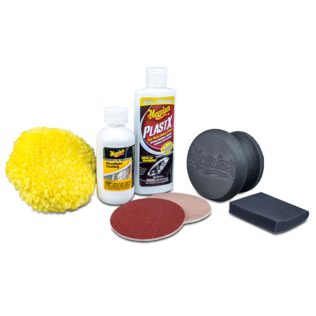 Meguiar's Heavy Duty Headlight Restoration Kit - kompletní sada na renovaci silně poškozených světlometů