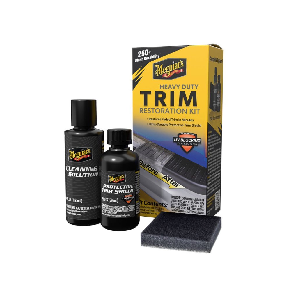 Meguiar's Heavy Duty Trim Restoration Kit - sada na oživení a ochranu nelakovaných plastů v exteriéru