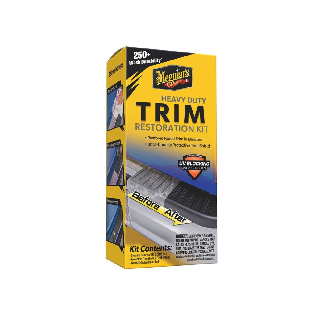 Meguiar's Heavy Duty Trim Restoration Kit - sada na oživení a ochranu nelakovaných plastů v exteriéru