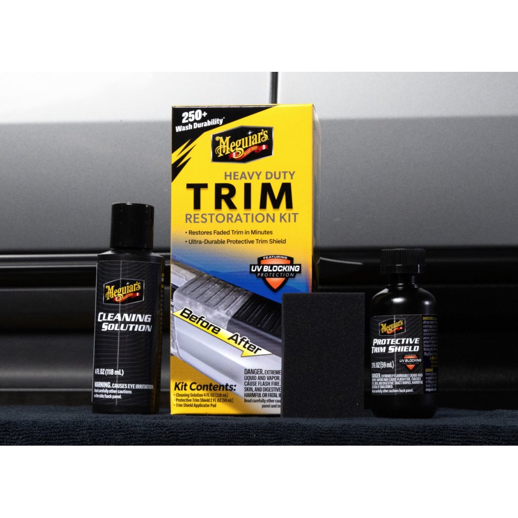 Meguiar's Heavy Duty Trim Restoration Kit - sada na oživení a ochranu nelakovaných plastů v exteriéru