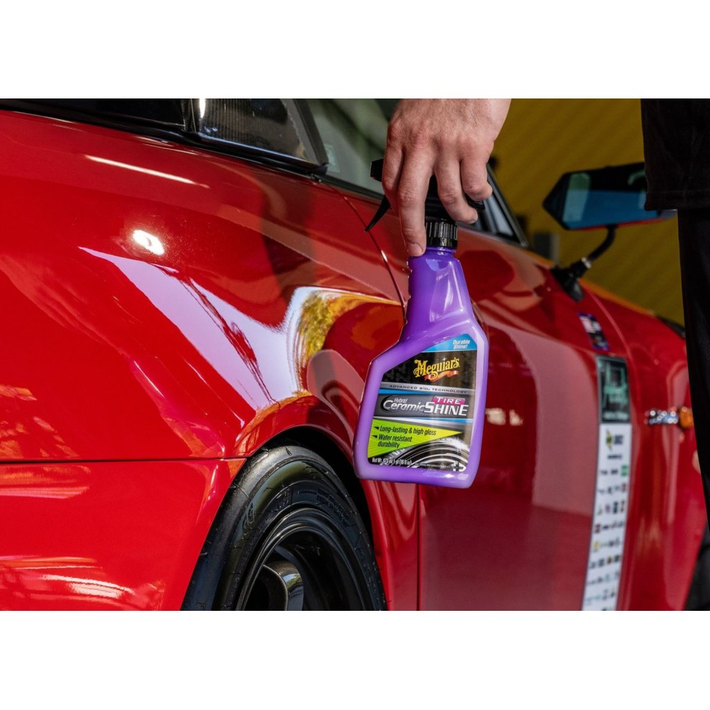 Meguiar's Hybrid Ceramic Tire Shine - keramická ochrana a lesk na pneumatiky, 473 ml