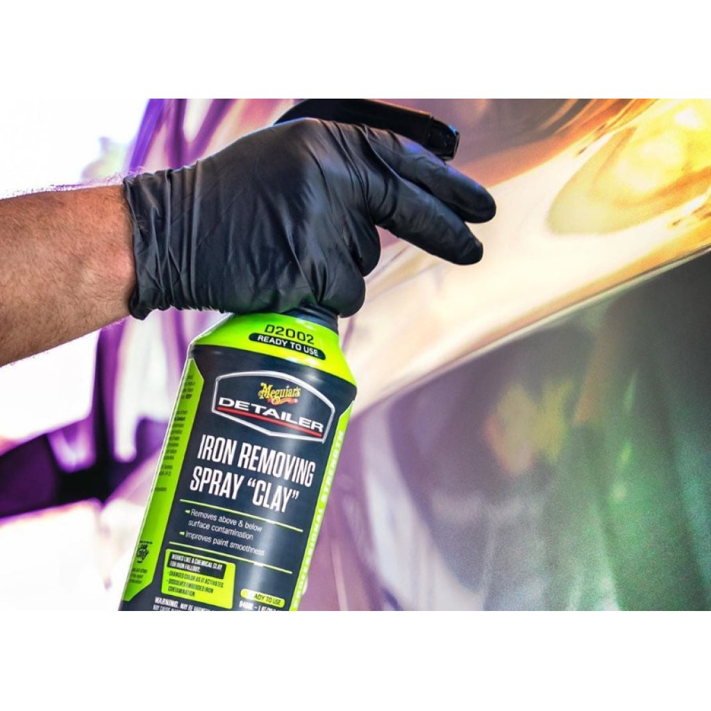 Meguiar's Iron Removing Spray "Clay" - přípravek pro chemickou dekontaminaci laku a dalších povrchů, 946 ml