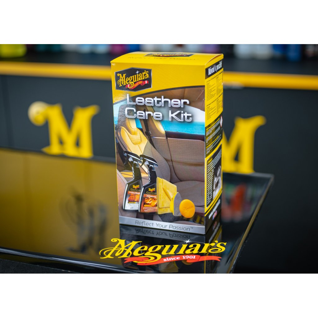 Meguiar's Leather Care Kit - kompletní sada na čištění a ochranu kožených povrchů