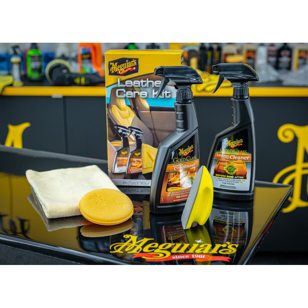 Meguiar's Leather Care Kit - kompletní sada na čištění a ochranu kožených povrchů