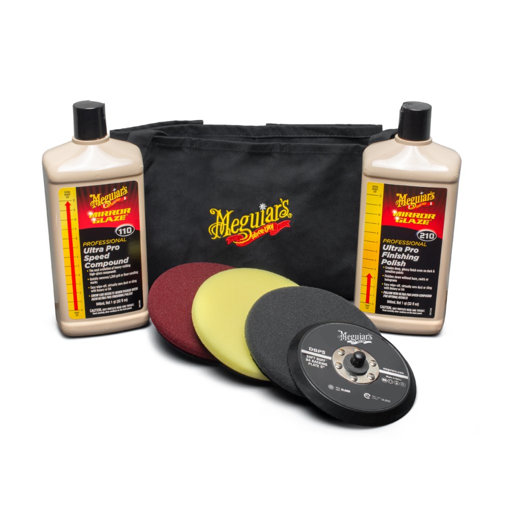 Meguiar's Mirror Glaze Soft Buff Kit 5" - kompletní 5palcová sada na profesionální renovaci laku