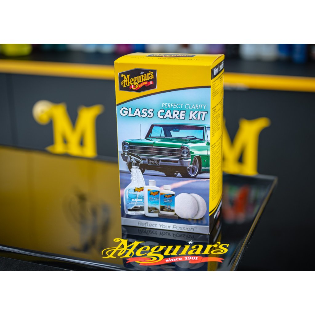 Meguiar's Perfect Clarity Glass Care Kit - sada na kompletní péči, leštění a ochranu skleněných povrchů