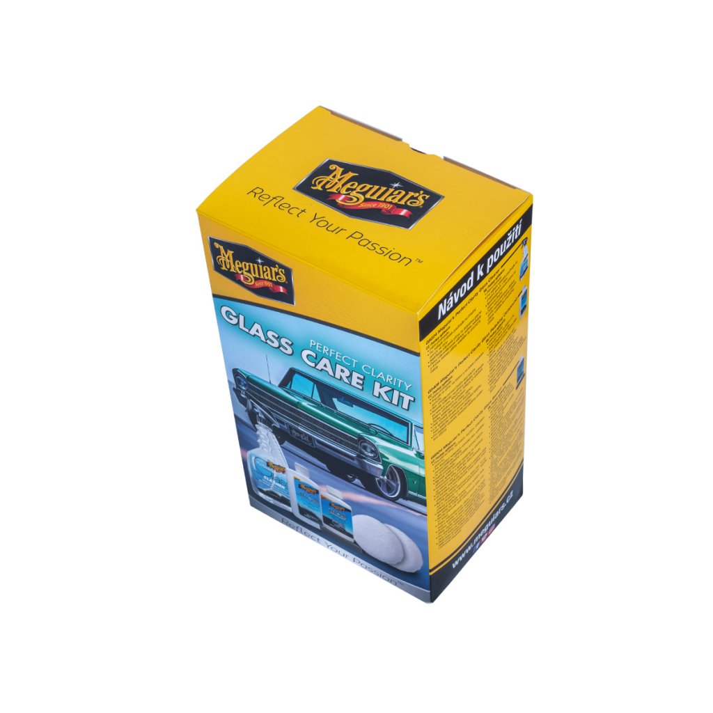 Meguiar's Perfect Clarity Glass Care Kit - sada na kompletní péči, leštění a ochranu skleněných povrchů
