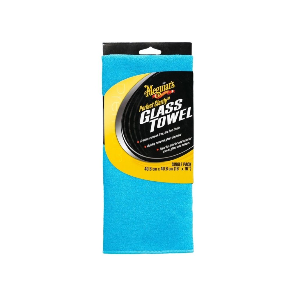 Meguiar's Perfect Clarity Glass Towel - mikrovláknová utěrka na okna a skla, 40 cm x 40 cm