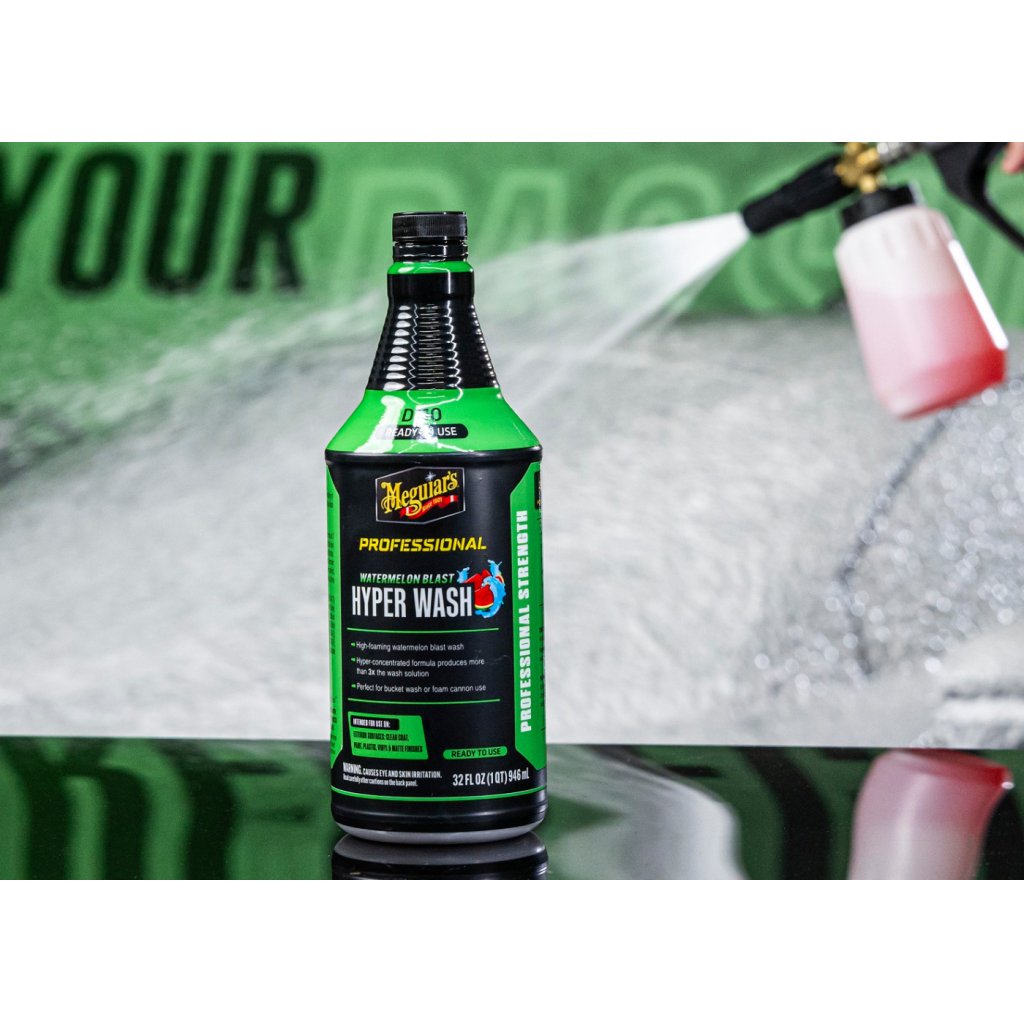 Meguiar's Professional Watermelon Hyper Wash - vysoce koncentrovaný autošampon s melounovou vůní, 946 ml