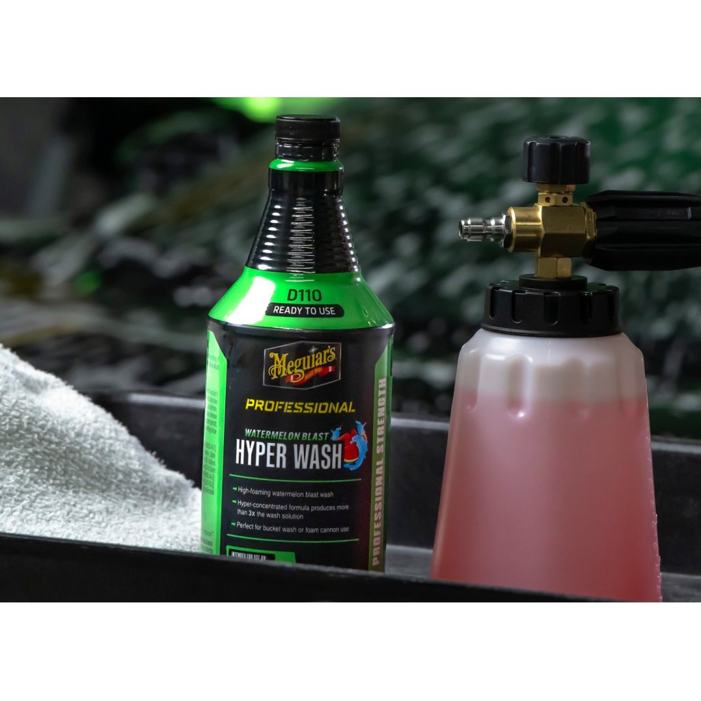 Meguiar's Professional Watermelon Hyper Wash - vysoce koncentrovaný autošampon s melounovou vůní, 946 ml