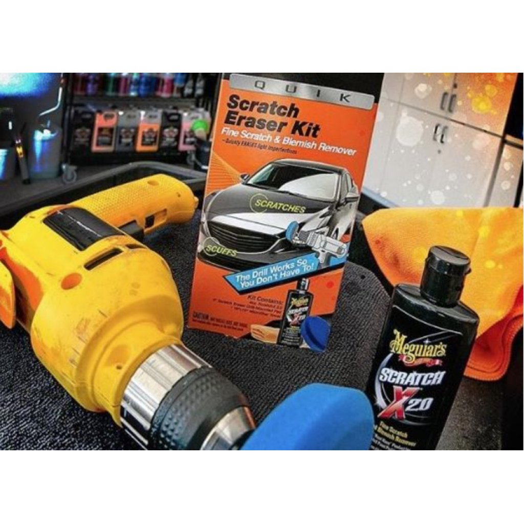 Meguiar's Quik Scratch Eraser Kit - sada pro lokální odstranění defektů laku