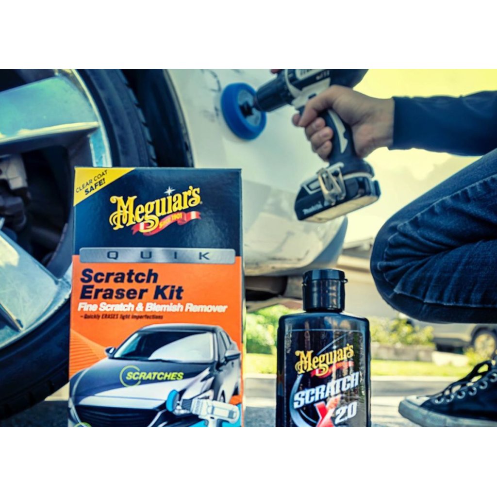 Meguiar's Quik Scratch Eraser Kit - sada pro lokální odstranění defektů laku