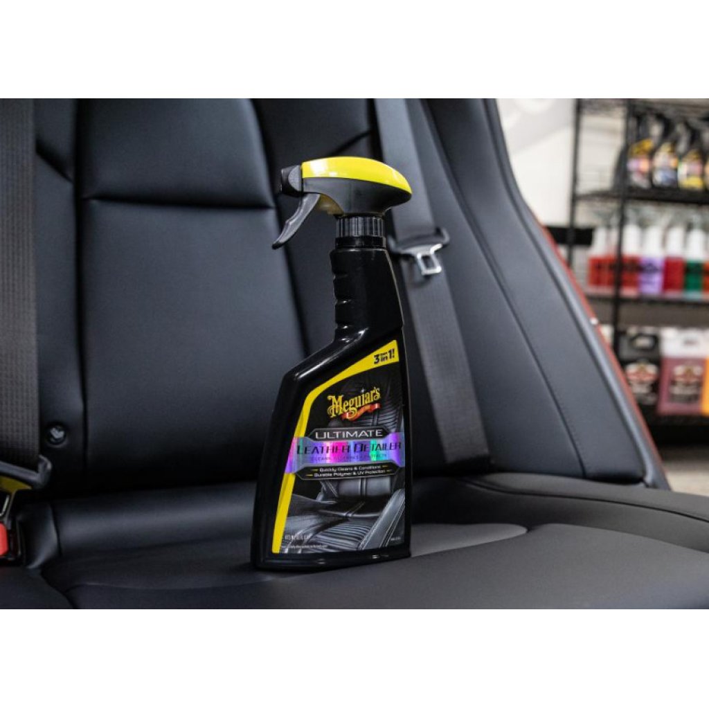 Meguiar's Ultimate Leather Detailer - přípravek pro kompletní údržbu kožených povrchů, 473 ml