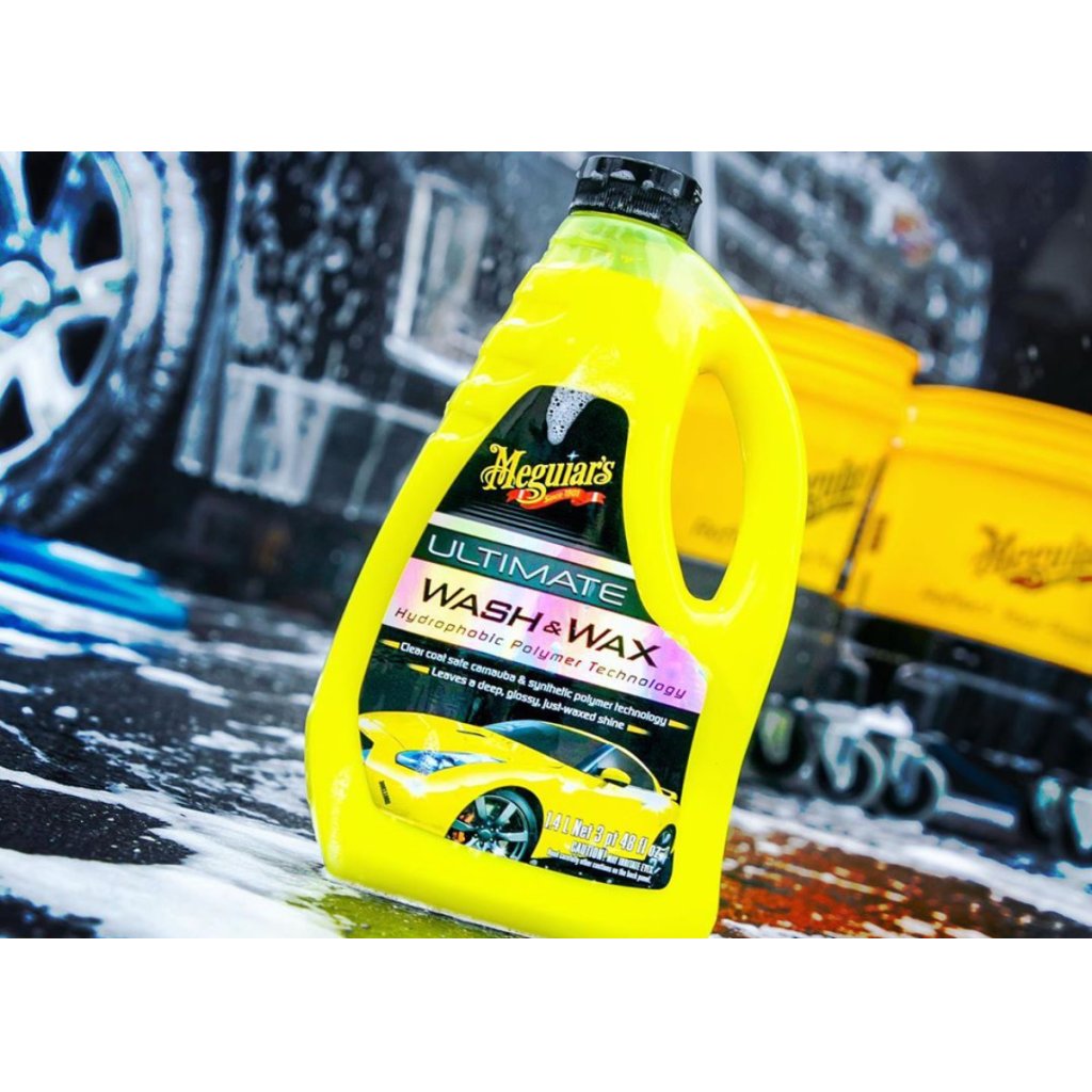 Meguiar's Ultimate Wash & Wax - luxusní, nejkoncentrovanější autošampon s příměsí karnauby a polymerů, 1420 ml