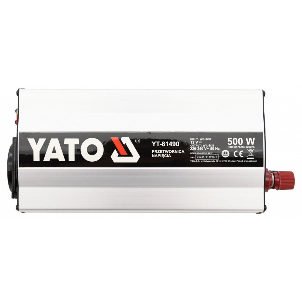 Měnič napětí 12/230V 500W - YT-81490