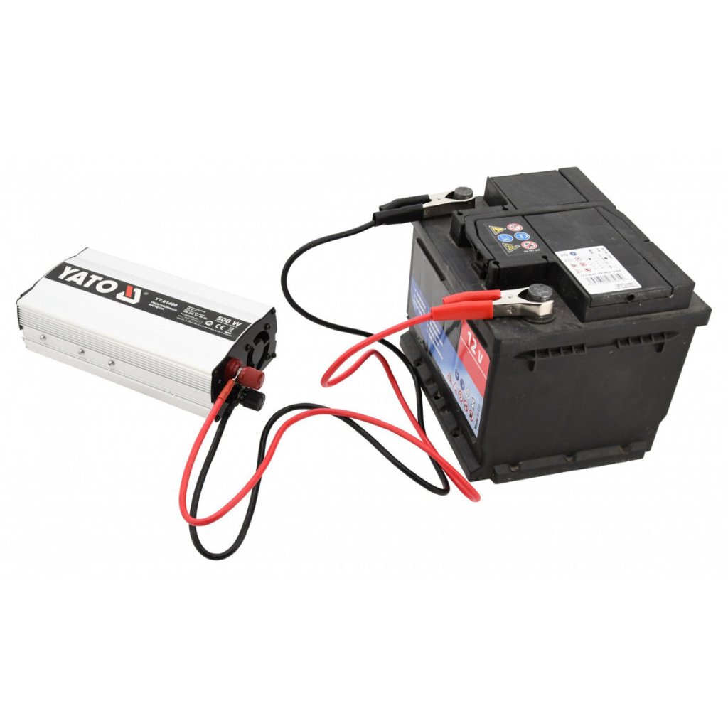 Měnič napětí 12/230V 500W - YT-81490
