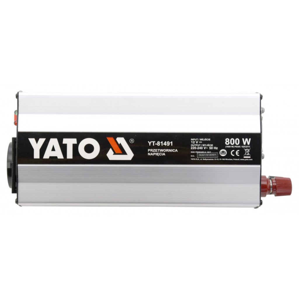 Měnič napětí 12/230V 800W - YT-81491