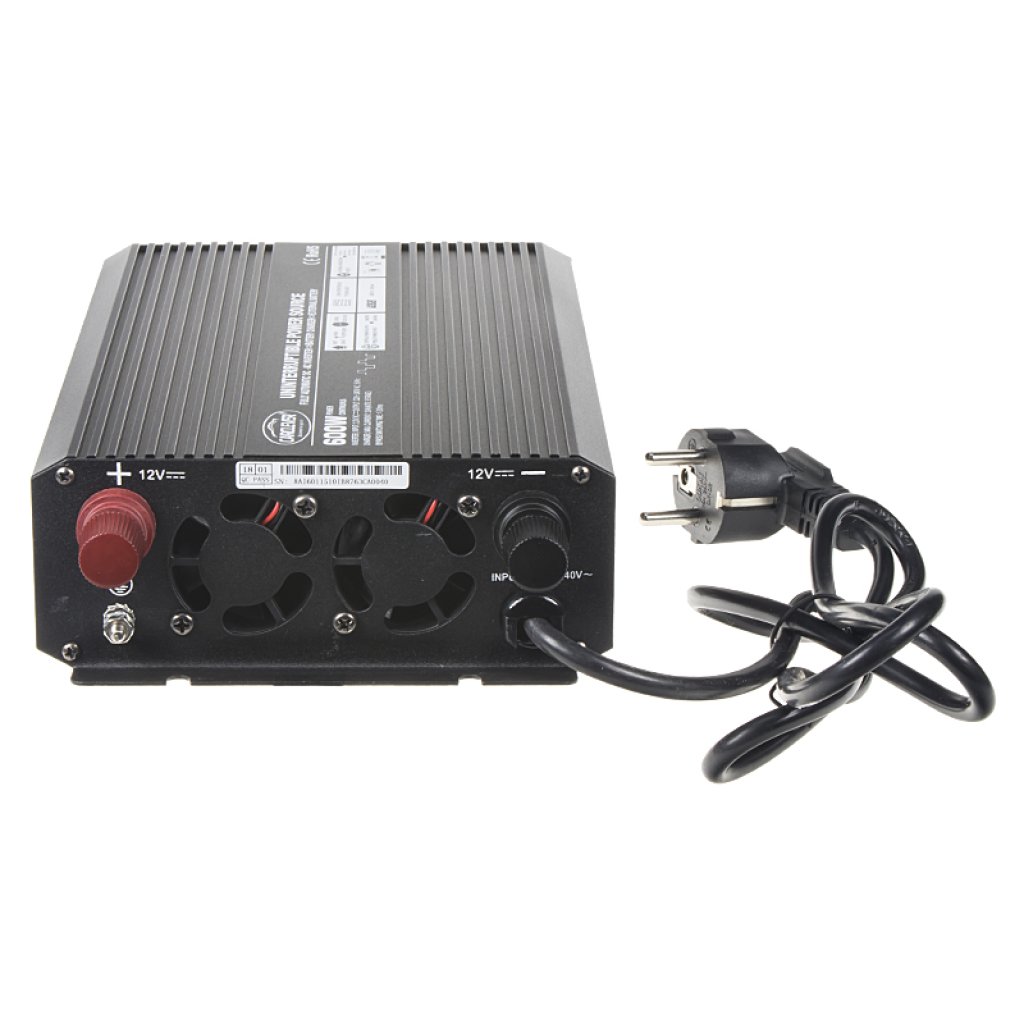 Měnič napětí UPS 600W 12/230V + nabíječka 12V/10A
