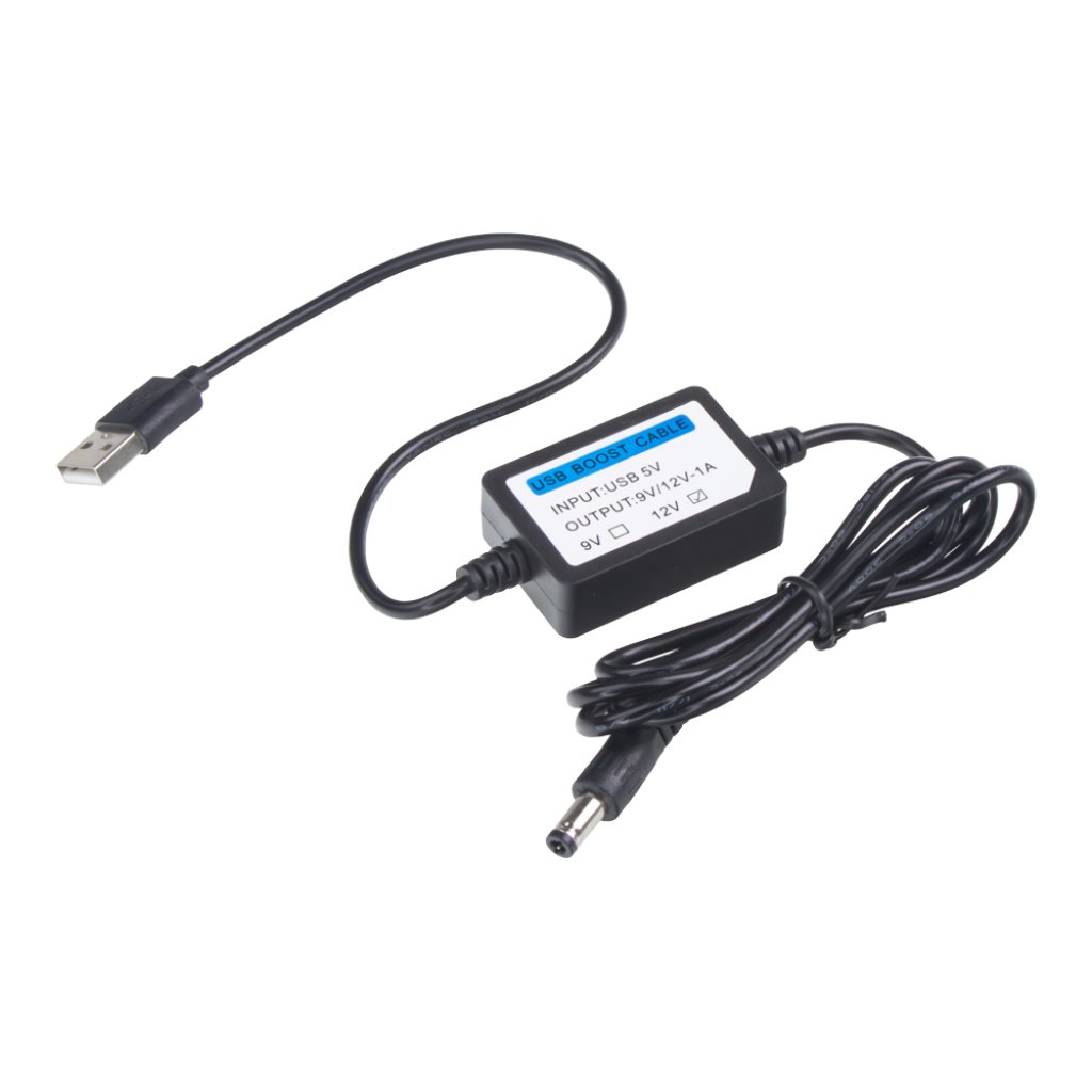 Měnič napětí USB 5V/12V, 1A 5,5mm DC