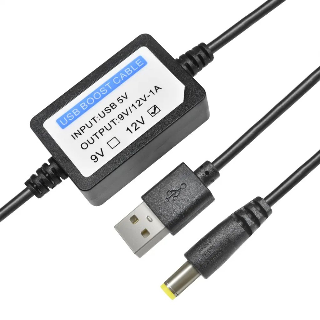 Měnič napětí USB 5V/12V, 1A 5,5mm DC