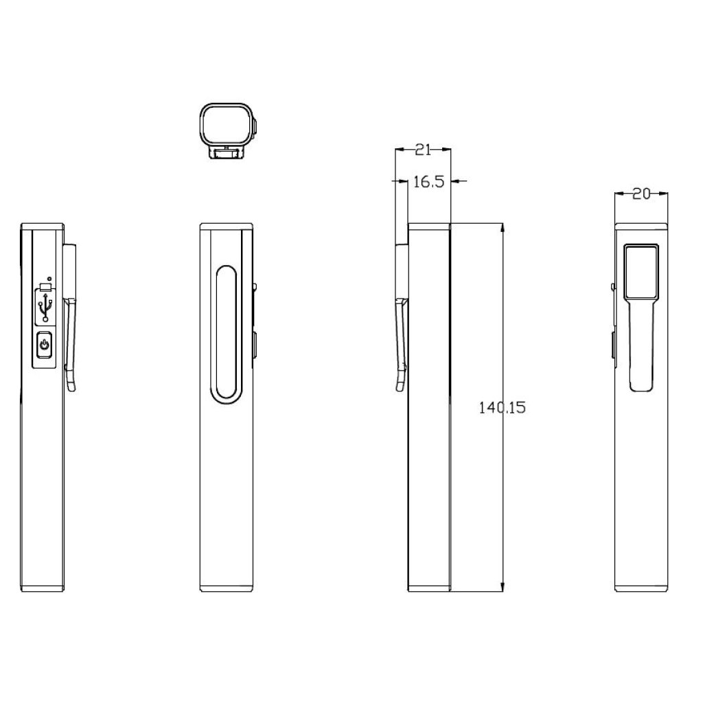 mini AKU profi inspekční LED lampa s Li-Pol baterií