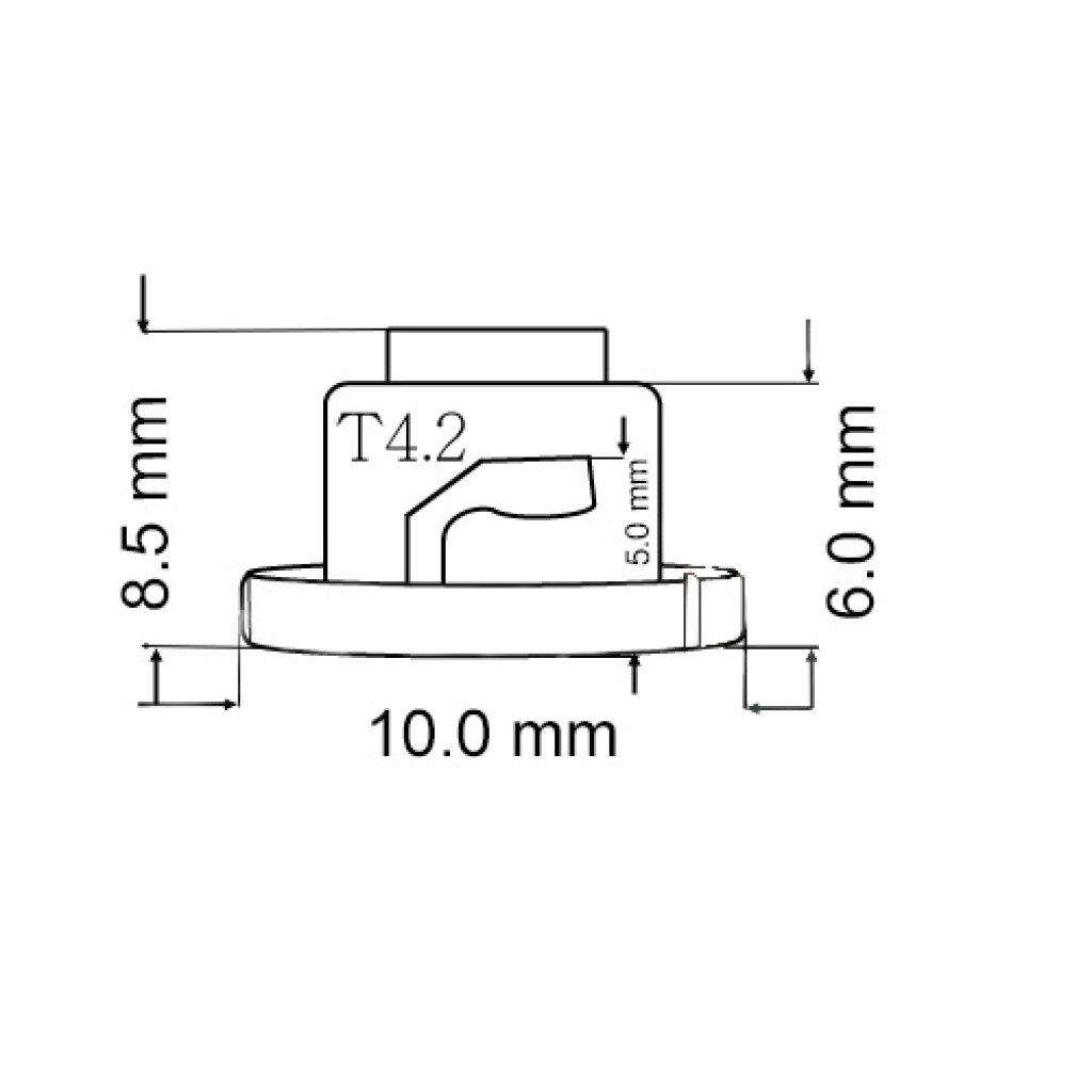 Mini LED T4,2 zelená, 1LED/1210SMD