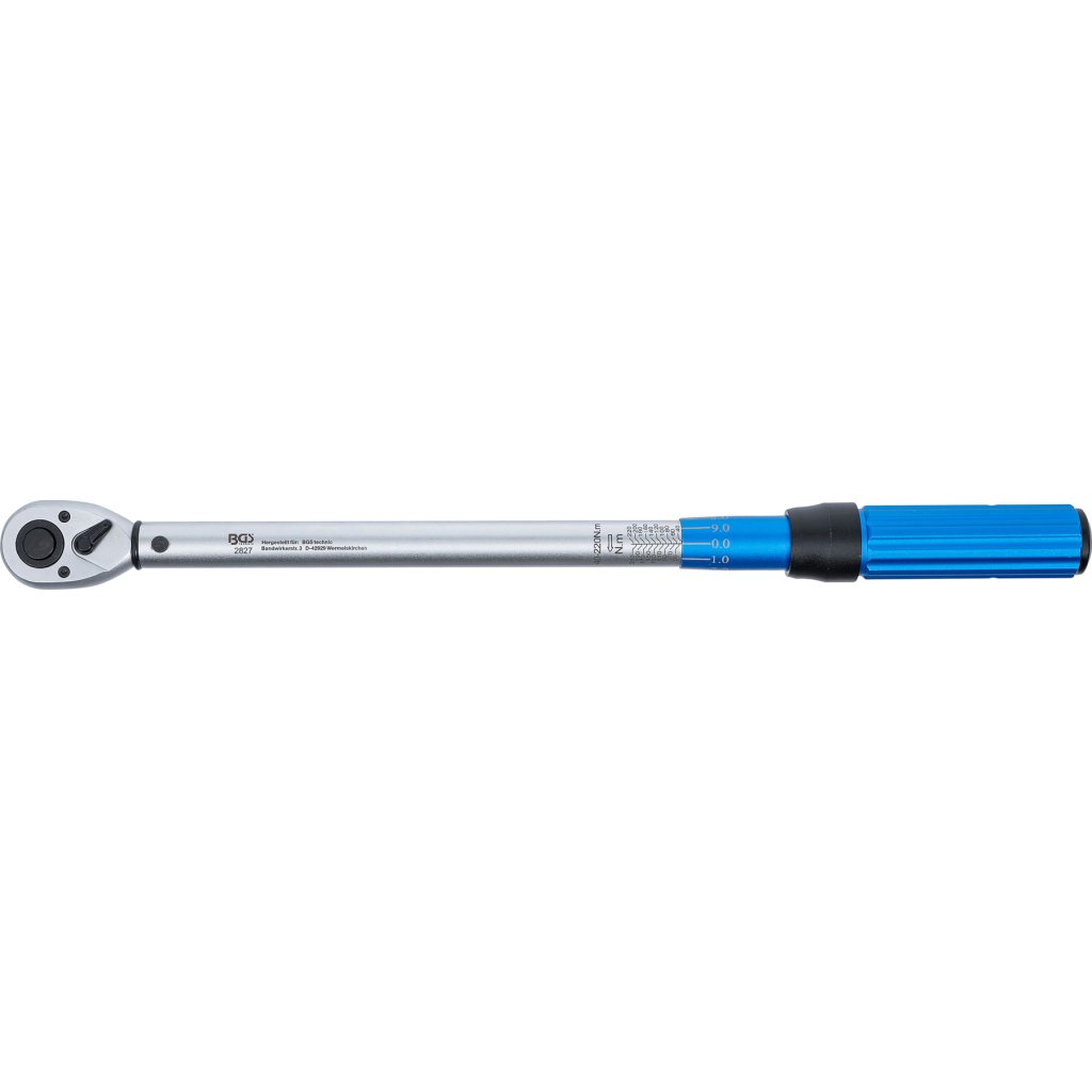 Momentový klíč 1/2" s certifikátem, 40 - 220 Nm - B2827