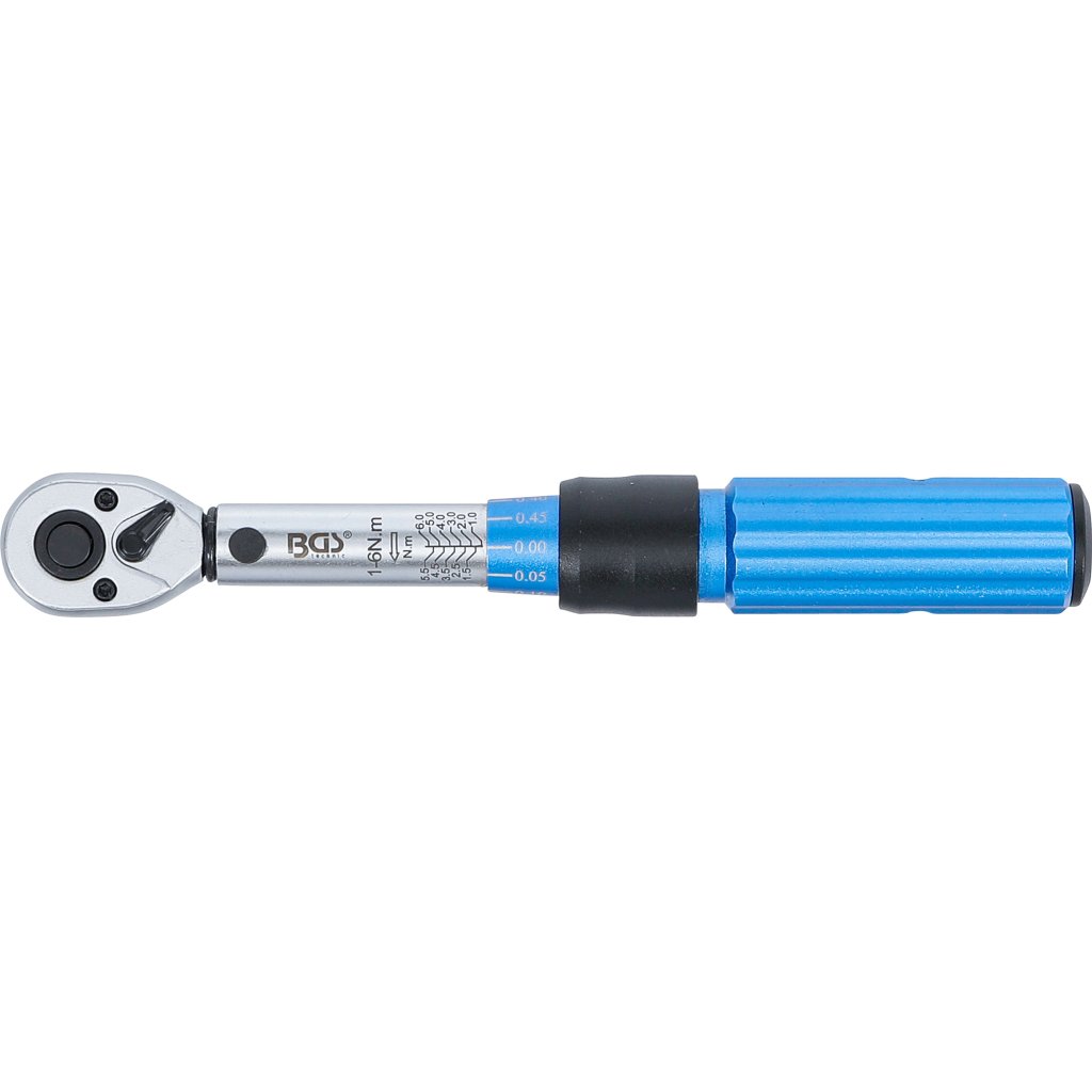 Momentový klíč 1/4" s certifikátem, 1 - 6 Nm - B2824