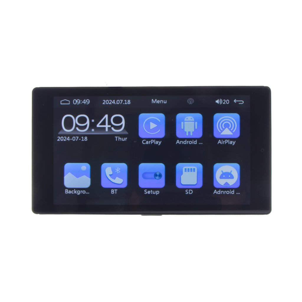 Monitor 5" s Apple CarPlay, Android auto, Bluetooth, micro SD, kamerový vstup