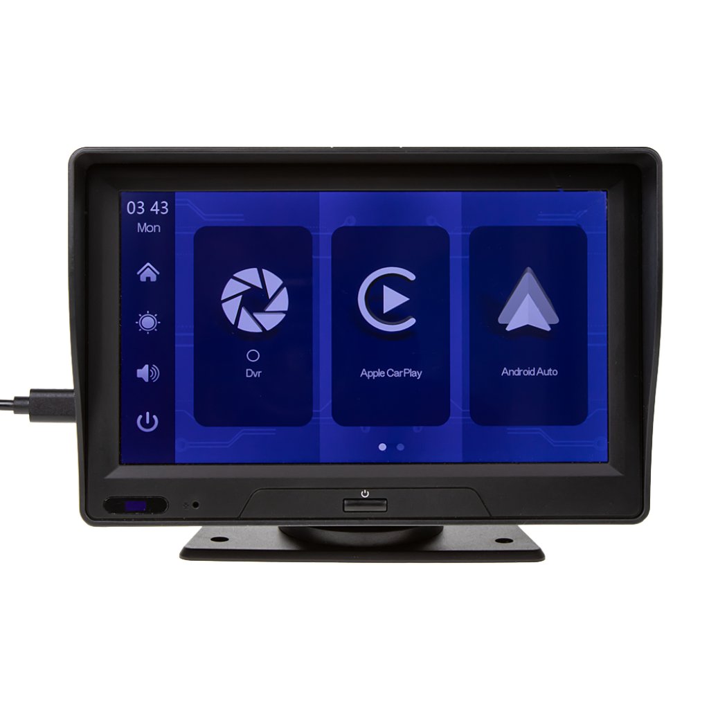 Monitor 7" s Apple CarPlay, Android auto, Bluetooth, DUAL DVR